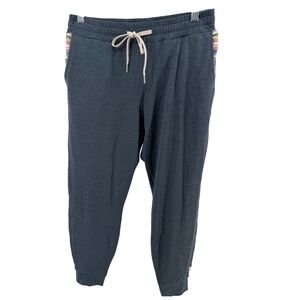 Wowie Kozie Jogger Women Charcoal Gray Southwestern Trim Small